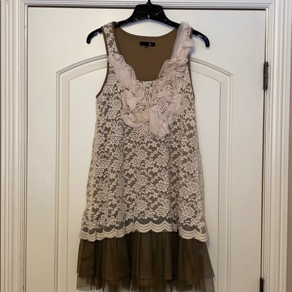 RYU Dress/Tunic with Lace & Tulle
